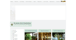 Desktop Screenshot of playaescondida.com.ec