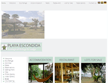 Tablet Screenshot of playaescondida.com.ec
