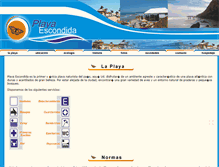 Tablet Screenshot of playaescondida.com.ar